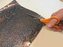 Copper Cuts with Scissors