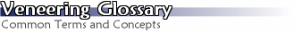 Veneering Glossary
